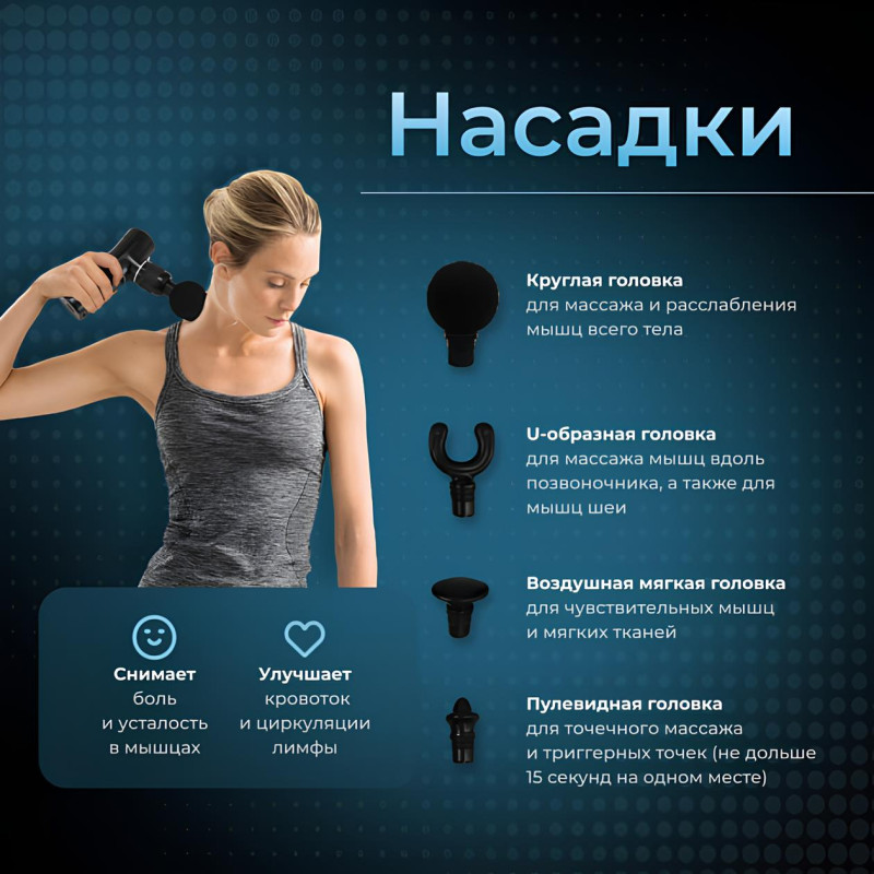 Перкусійний масажер Zabobon MiniGun – компактний ударний масажний пістолет