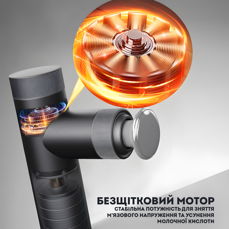 Масажер перкусійний з підігрівом Darius Heat Mini DRS-8000K – Портативний масажний пістолет для м’язів