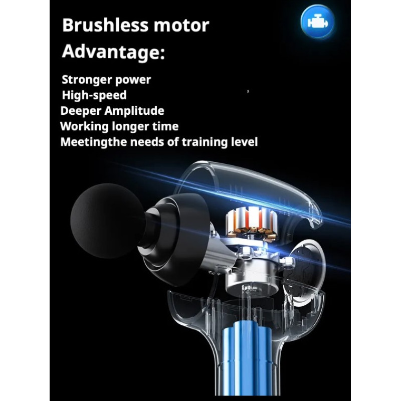 Ручний перкусійний масажер для тіла Zabobon ZB-40A