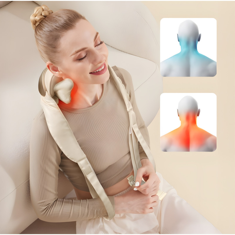 Масажер Darius DRS-206T для шиї та тіла з постукуванням і підігрівом