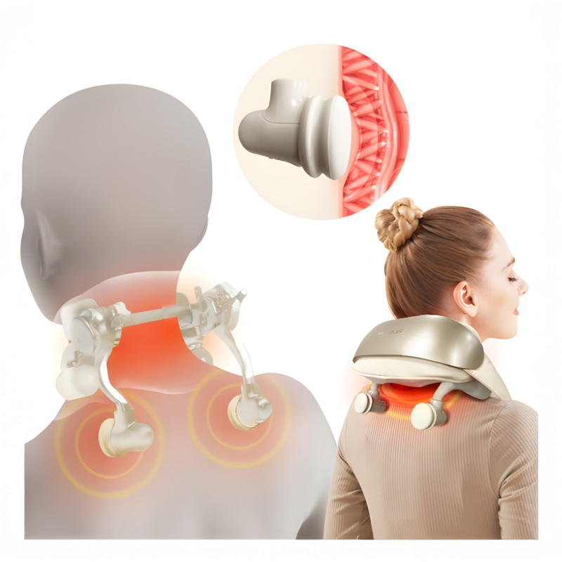 Масажер Darius DRS-206T для шиї та тіла з постукуванням і підігрівом