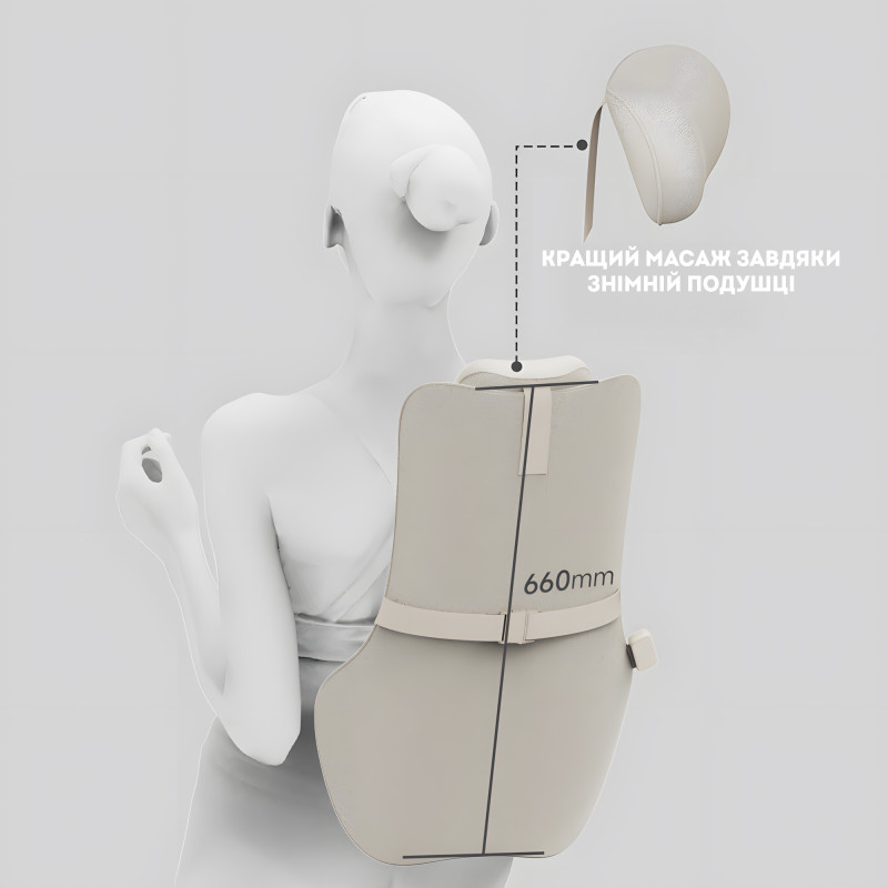 Масажна подушка Darius DRS-310C з підігрівом – масажер для спини, шиї та попереку