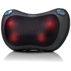 Масажна подушка Zabobon ZM-P002 — роликова подушка Шиацу з підігрівом для шиї та спини