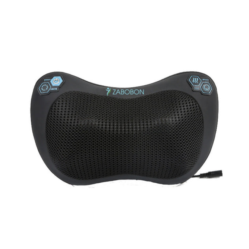Масажна подушка Zabobon ZM-P002 — роликова подушка Шиацу з підігрівом для шиї та спини